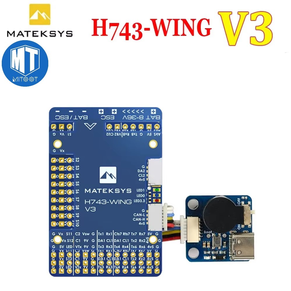Matek H743-Wing V3 STM32H743VIT6 Built-in OSD รองรับกล้องคู่ INAV Flight Controller สําหรับ RC FPV เ