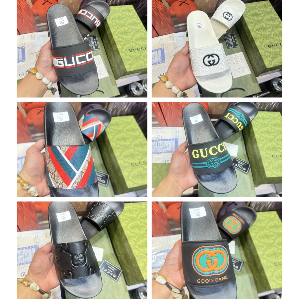 Box รองเท้าแตะผู้ชายระดับไฮเอนด์ของ G รองเท้าแตะกันลื่นสําหรับคู่รักที่ทันสมัยและสบาย ๆ