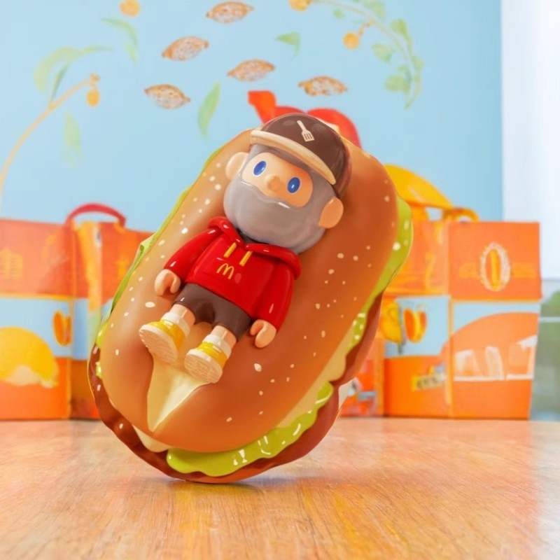 ซีรีย์ฟาร์มใหม่นาย French Fries Panyaki Burger BOB Mystery Box อินเทรนด์เล่นตกแต่งของขวัญของเล่น