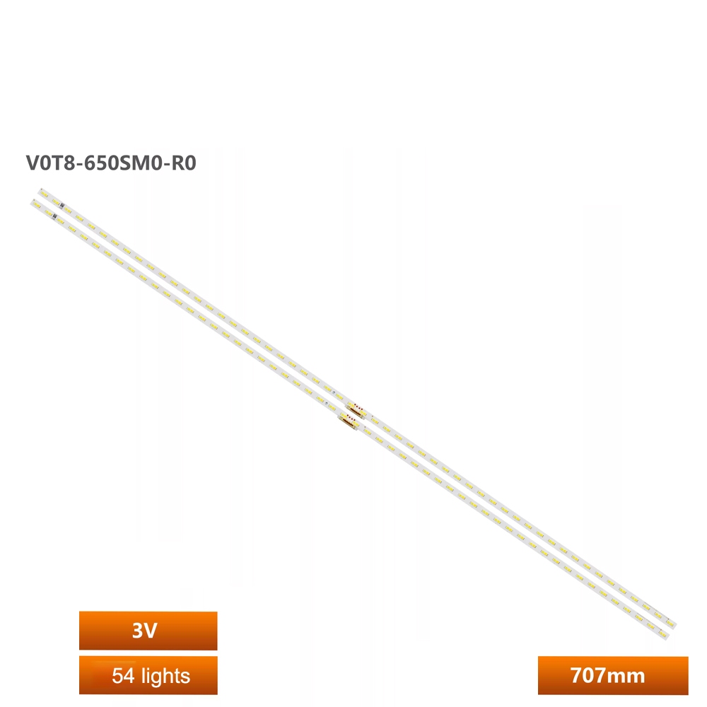 2 ชิ้น/เซ็ต led backlight Strip สําหรับ Samsung UA65TU8570 TV Light Strip BN96-50380A V0T8-650SM0-R0