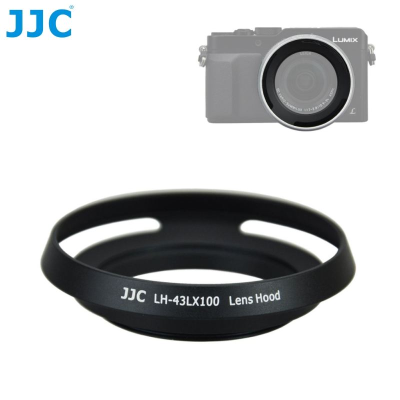 JJC Lens Hood เลนส์ฮูด Leica D-LUX7 DLUX7 Panasonic LUMIX DMC-LX100II DMC-LX100 LX100 II LX100 D-LUX