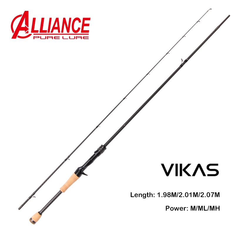 VIKAS Spinning Casting Fishing Rod Fuji Ring F XF Action Lure Rod High Carbon Fuji Reel Seat Bass Pi