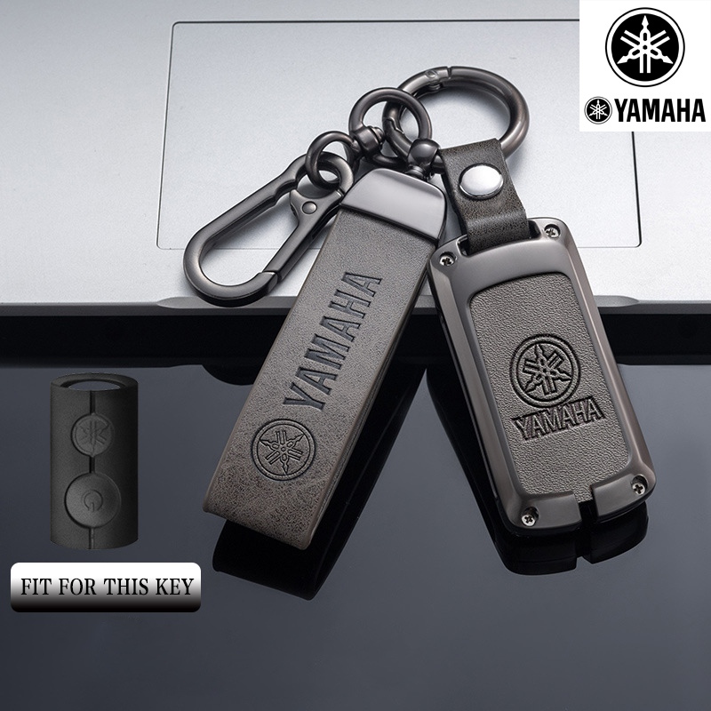 หนังรีโมทสมาร์ทรถ Key Chain แหวนสําหรับ YAMAHA Nmax/Xmax/Grand filano/Aerox/Qbix/Lexi/ใหม่ Sazzio/Fa