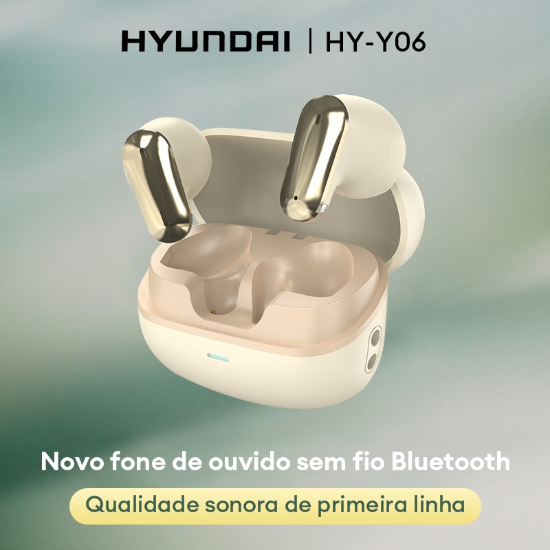 Hyundai HY-Y06 หูฟังบลูทูธไฮไฟสเตอริโอสมาร์ททัชโหมดคู่ลดเสียงรบกวนบลูทูธ 5.4