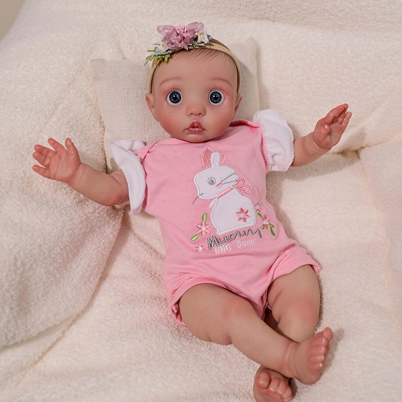 40 ซม.Soft Body reborn Peeka ทารกแรกเกิดตุ๊กตามือรายละเอียดภาพวาดผิวที่มองเห็นได้ Veins Muñecas bebe reborn Handmade Real Looking ตุ๊กตาเด็กของเล่น