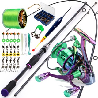Sougayilang ชุดรอกคันเบ็ดตกปลา โลหะ 5.2:1 1.8 ม. รับน้ําหนัก…