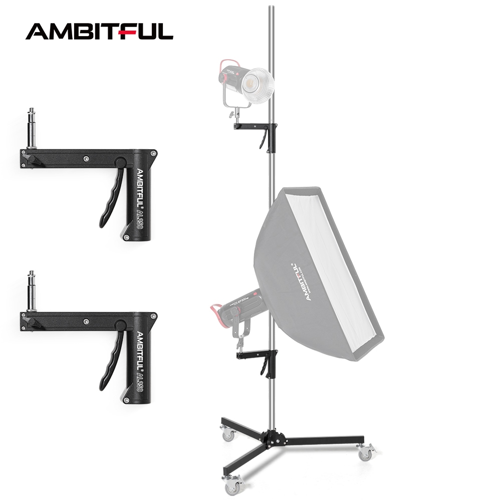 Ambitful AL-250 Multi-Functional Gun Grip Light Stand ปลอดภัยรับน้ําหนัก Stable Support 1/4 และ 3/8 สกรูขยาย