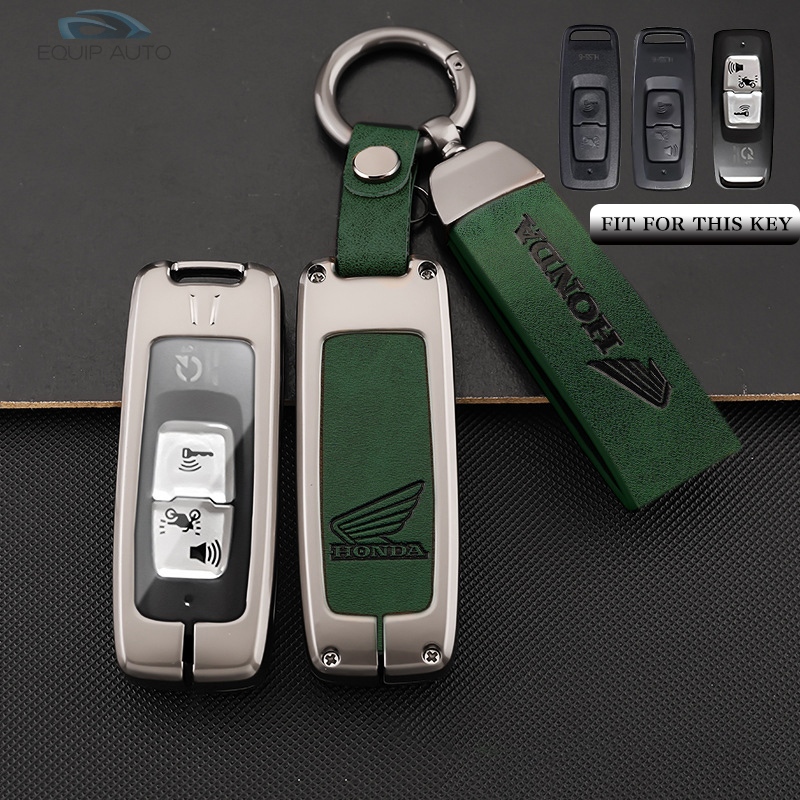 ซองหนังกุญแจรีโมทเข้ากันได้กับ Honda ADV-350 360/Forza-350/Click-160 125i/Scoopy 2021-2023/Giorno/Lead 125/Lead 2022/PXC 160 2021-2024 พวงกุญแจฝาครอบกุญแจ - รูปที่ 2