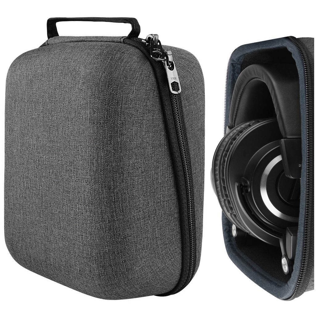 Geekria เคสหูฟังเข้ากันได้กับ Audio-Technica ATH-M50XBT2, ATH-M50X, หูฟัง ATH-M40X, กระเป๋าเดินทางแบ