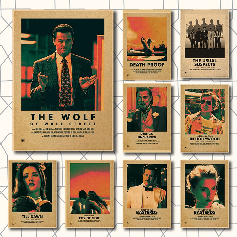 The Wolf โปสเตอร์ City of God โปสเตอร์ภาพยนตร์คลาสสิกโปสเตอร์ Vintage กระดาษคราฟท์สําหรับห้องนอน Hom