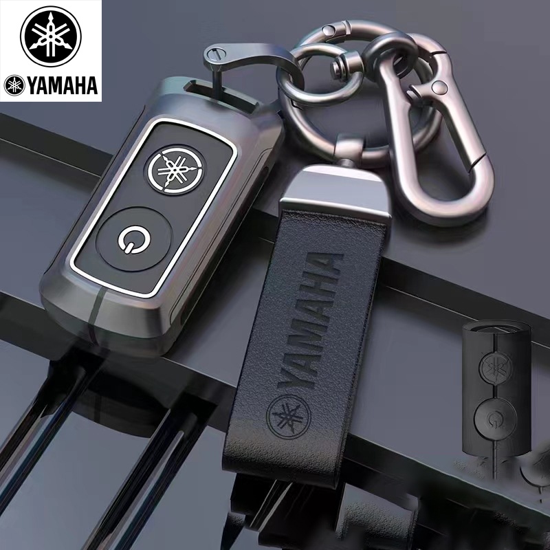 Yamaha NMAX 2020-2024 XMAX Aerox Sniper Fazzio NVX สกู๊ตเตอร์เคสกุญแจรถ YAMAHA สังกะสีอัลลอยด์ฝาครอบกุญแจ YAMAHA พวงกุญแจ