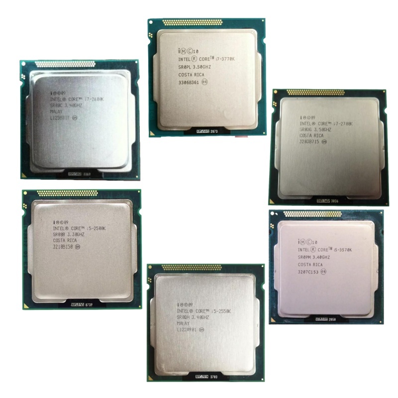 Intel Core i5-2500K i5-3570K i7-2600K i7-2700K i7-3770K LGA 1155 CPU โปรเซสเซอร์สําหรับเดสก์ท็อป