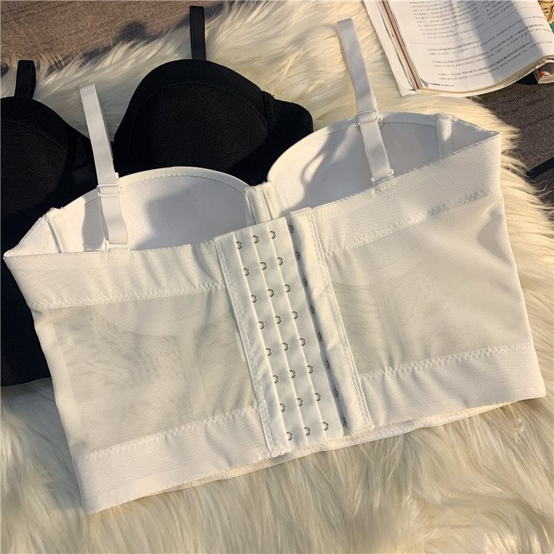 Momo ป้องกันการลื่นไถลเสื้อในไม่มีสายระบายอากาศได้กดขึ้นบราไม่มีรอยต่อสบายไม่มีกรอบชุดชั้นในเซ็กซี่ผู้หญิง - รูปที่ 6