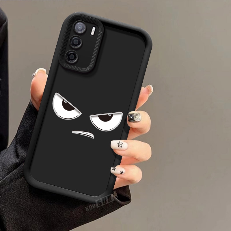 นุ่มสําหรับ infinix Hot 50 50i 40 Pro 40i 30i 20i 30 20 Play 20S Angry Emoticons รูปแบบซิลิโคนโทรศัพท์ปลอกฝาครอบป้องกัน