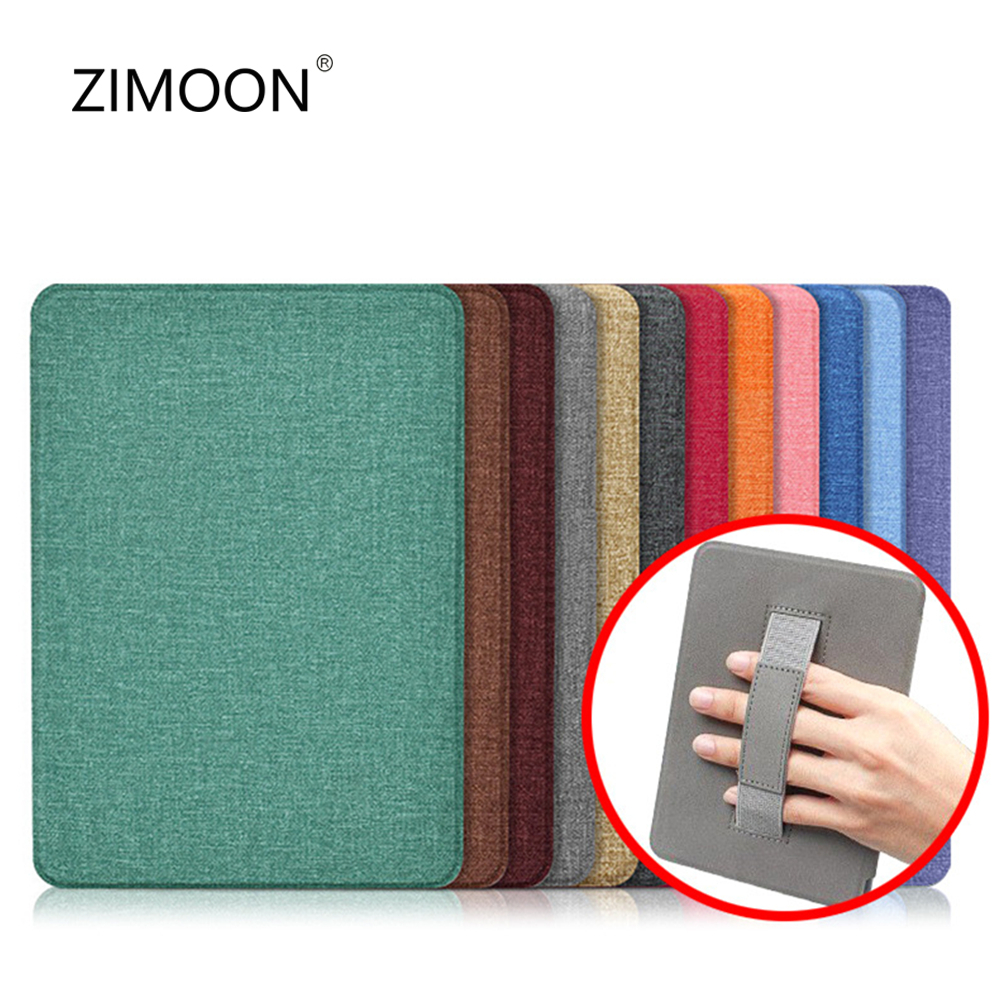 เคสอัจฉริยะ หนัง PU น้ําหนักเบา พร้อมสายคล้องมือ สําหรับ Kindle Paperwhite 12 11 10 7 6 5th
