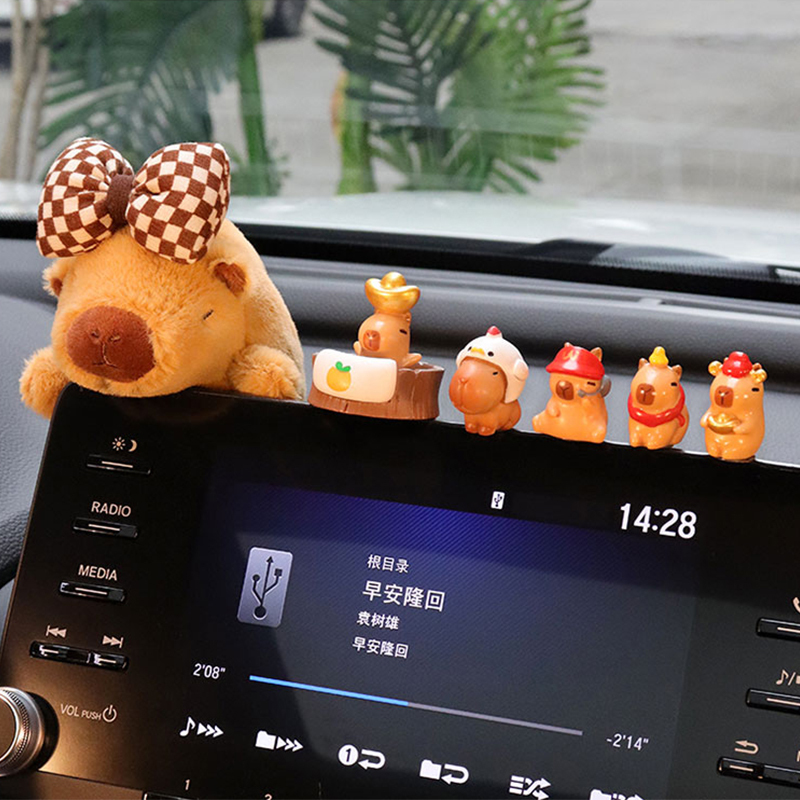 ตกแต่งรถสากล Garnish Globefish แดชบอร์ดรถตกแต่งกระจกมองหลังอัตโนมัติ Mini การ์ตูนสัตว์เครื่องประดับตกแต่ง