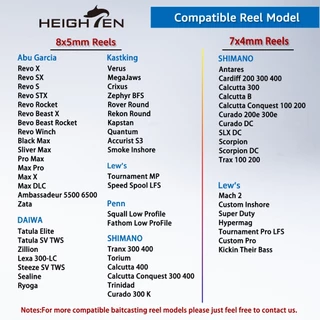 HEIGHTEN มือจับแขนรอกเบทคาสติ้ง 80-90 มม. ปรับได้ 2 ขนาด พร้อมน็อปขนาด 45 มม. ใช้ร่วมกับ Shimano Calcutta Conquest และ Daiwa Ryoga