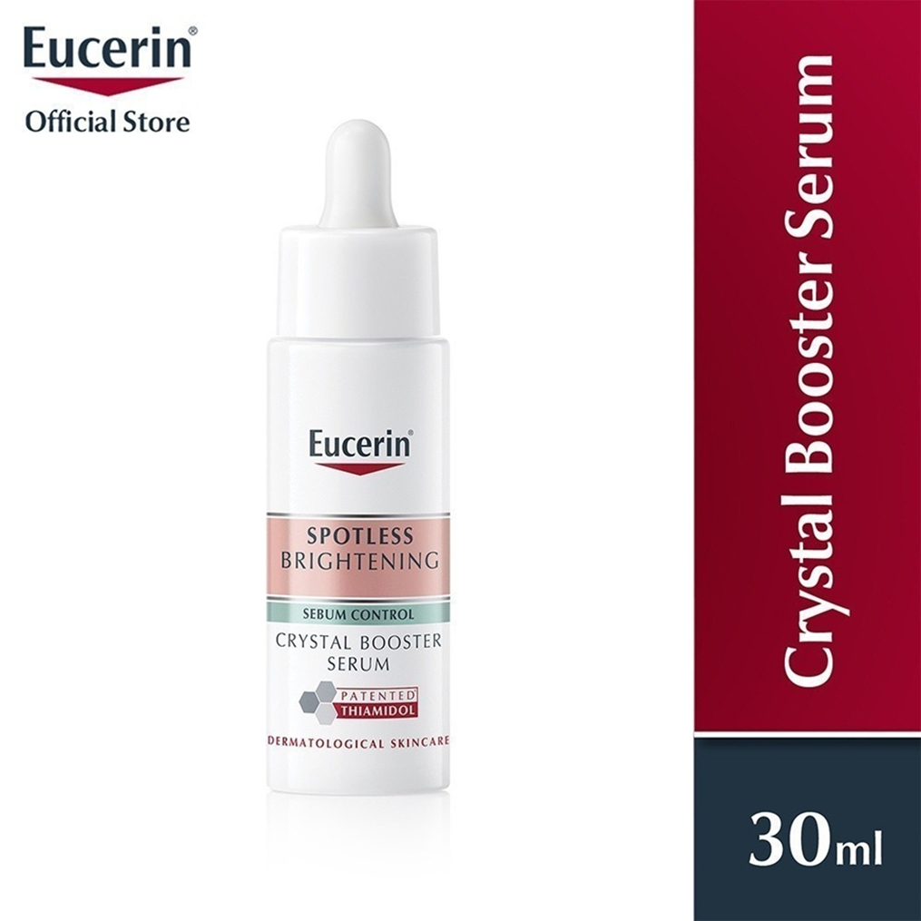 Eucerin SPOTLESS BRIGHTENING SEBUM CONTROL CRYSTAL BOOSTER SERUM 30ml เซรั่มบำรุงผิวกระจ่างใส EXP2026