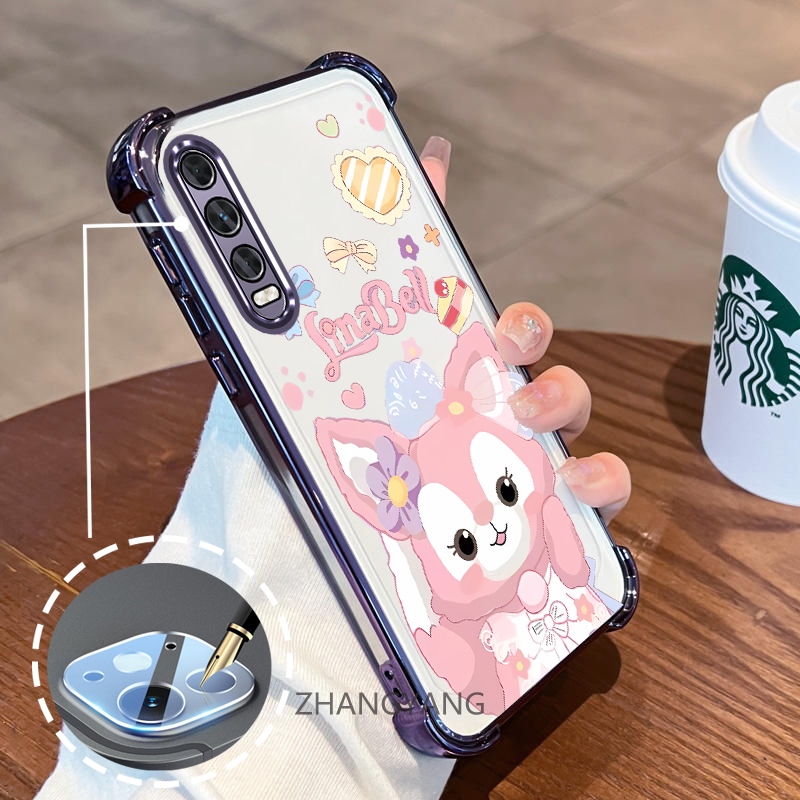 สําหรับ vivo y20 y20s y12s y20i y12a Electroplated สี่มุม anti drop และกันกระแทกเคสโทรศัพท์ความงามการ์ตูนรูปแบบตัวอักษร TPU soft case