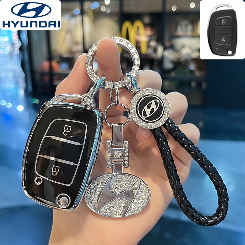 Tup รถพับกรณีกุญแจใช้งานร่วมกับ Hyundai H1 ฝาครอบกุญแจ Hyundai พวงกุญแจ