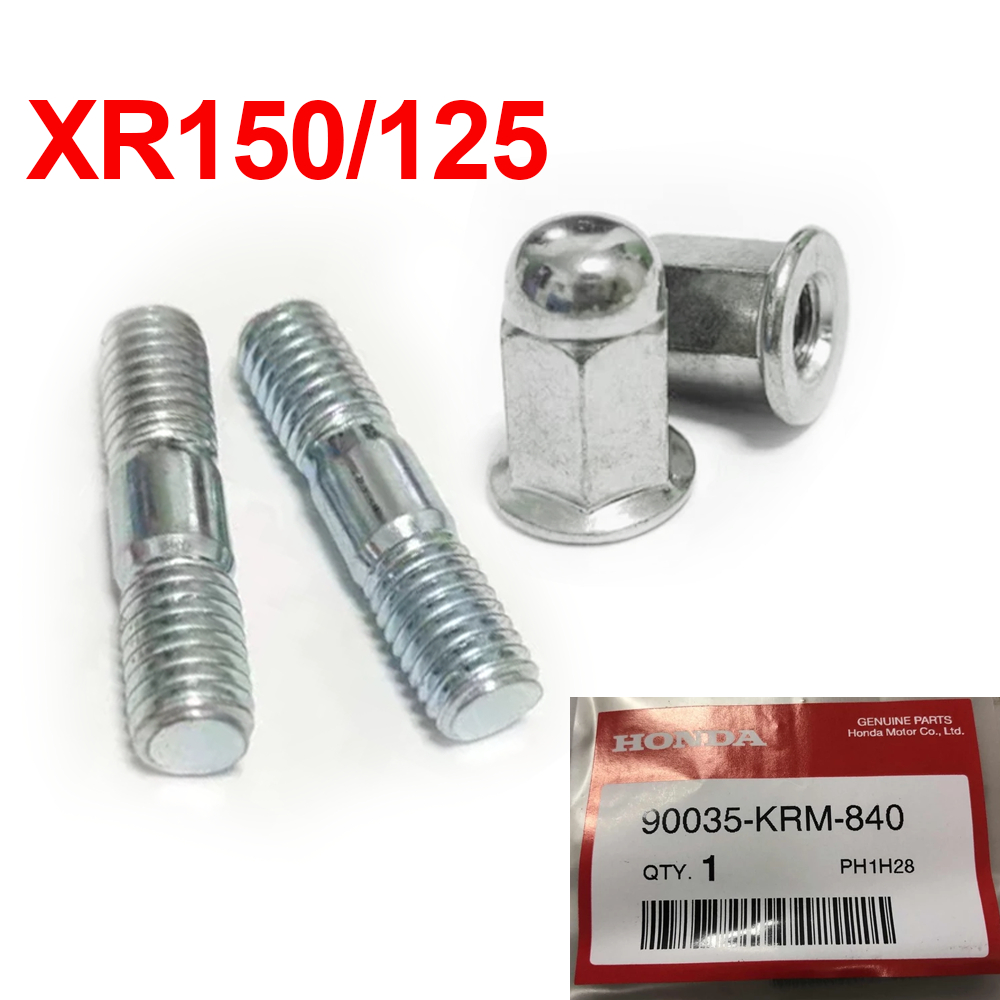 สลักเกลียวไอเสียรถจักรยานยนต์และถั่วสําหรับ Honda XR150 XR125 XR150L