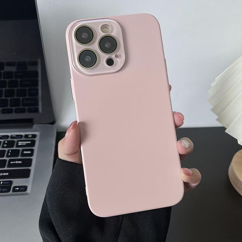 มีโลโก้คุณภาพสูง เคลือบ ผิวเนื้อเคสโทรศัพท์สําหรับ ไอโฟน 16 15 14 13 12 11 มือโปร สูงสุด 14 15 16 บวกกับคริสตัลป้องกันกล้องกันกระแทกปลอก ไอโฟน