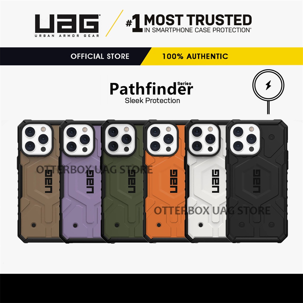 เคส UAG รุ่น Pathfinder with Magnetic - iPhone 16 15 14 Pro Max / 16 15 14 Pro / 16 15 14 Plus / 16 15 14 / 13 12 Pro Max / 13 12 Pro / 13 12
