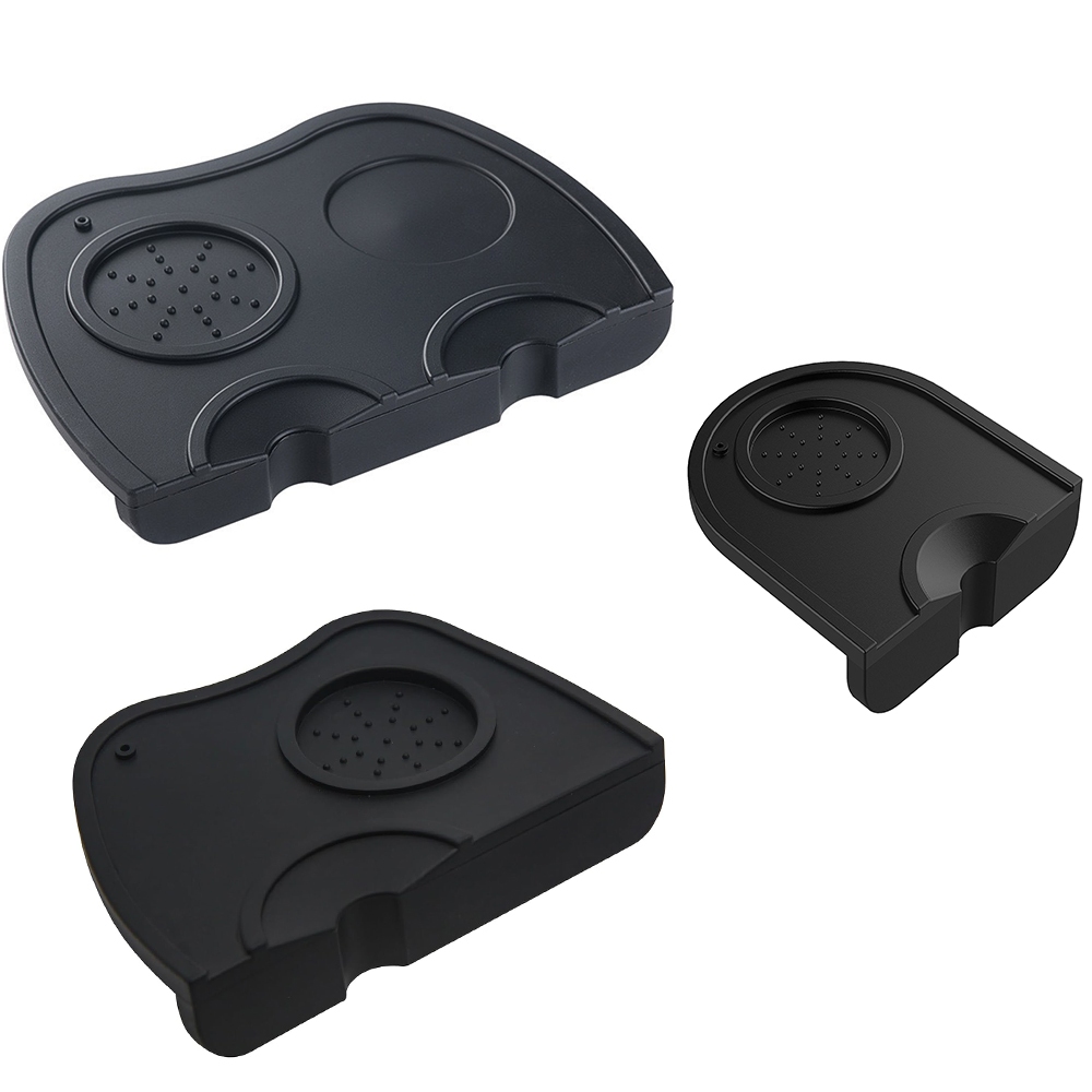 Espresso Tamper Mat Coffee Tamping สําหรับเครื่องเอสเปรสโซ,อาหารปลอดภัยกาแฟซิลิโคน Tamper Pad,สีดํา