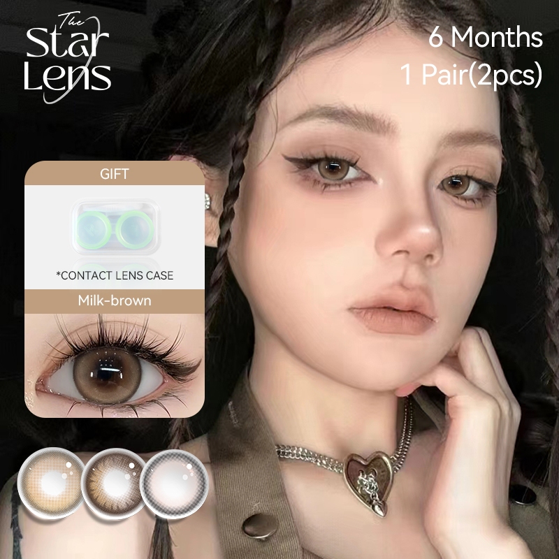 คอนแทคเลนส์ Starlens 1 คู่ Soft Eyes Wearing Makeup Lens DIA14.5mm ใช้งานได้ 6 เดือน
