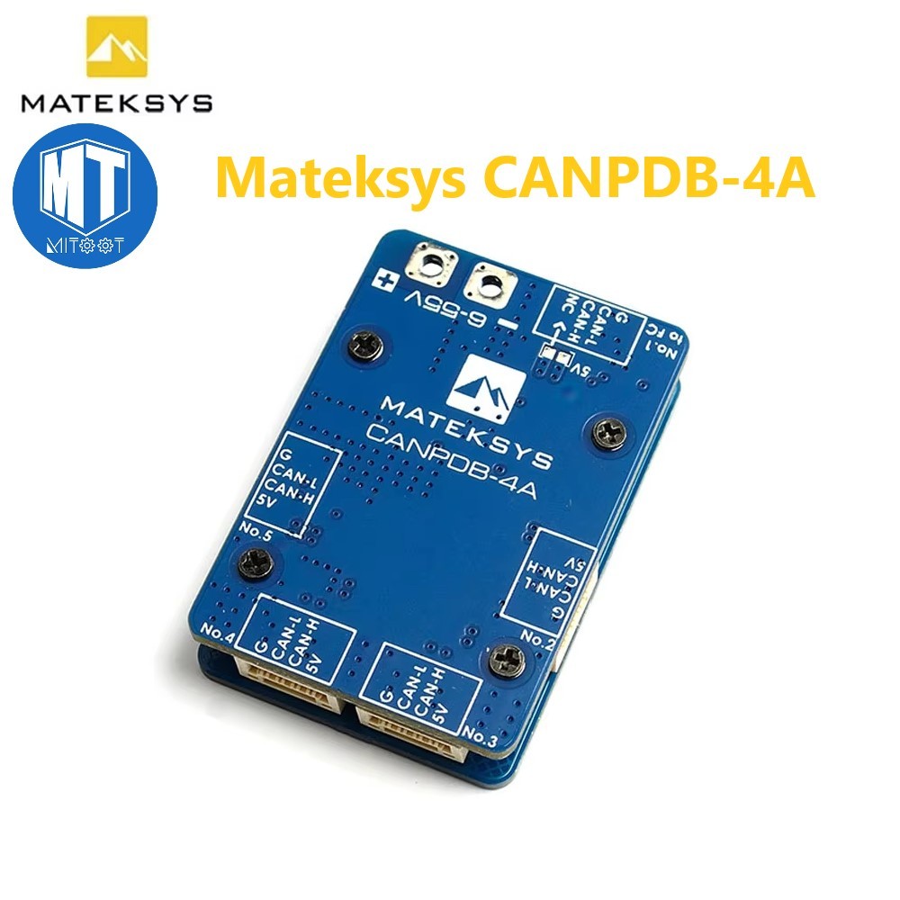 Matek Mateksys CANPDB w/ 4A BEC & JST-GH Splitter 6V ถึง 55V ช่วงอินพุต 2S-12S แบบบูรณาการ Breakout 