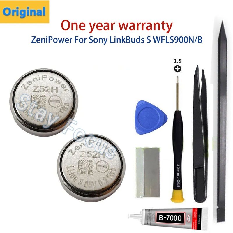 แบตเตอรี่หูฟังไร้สาย 3IN1 เหมาะสําหรับ Sony Linkbuds S WFS900N/B Z52H Zenipower คุณภาพสูงใหม่ 731834