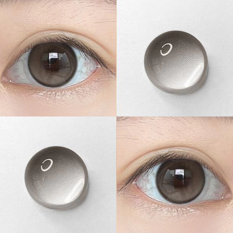 [COD&Grade lens]Yimeixi คอนแทคเลนส์ธรรมชาติ สีน้ําตาล ‌‌คอนแทคเลนส์ให้ความชุ่มชื้นบริสุทธิ์นักเรียนหน้าเปล่า 6 เดือนใช้ 14.2/14.5 มม