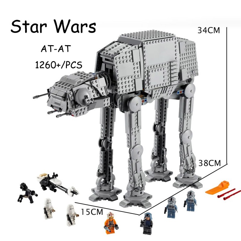 Star Wars Series 75288 AT-TA (1260+ /PCS) Building Blocks ของเล่นเด็กเพื่อการศึกษาเด็กของขวัญ