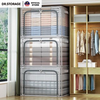 DR.STORAGE 24L/66L/100L Foldable Storage Box Organizer Kotak Baju Storage Box Simpan Barang Kotak Simpan Barang 收纳箱