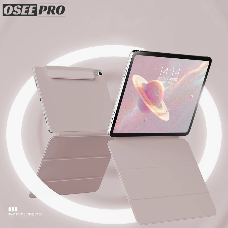 Osee Pro เคสไอแพด บางและเบา ไร้กรอบแม่เหล็กหัวเข็มขัดสําหรับ iPad M4 Pro 7 13 นิ้ว Pro 1 2 3 4 5 11 