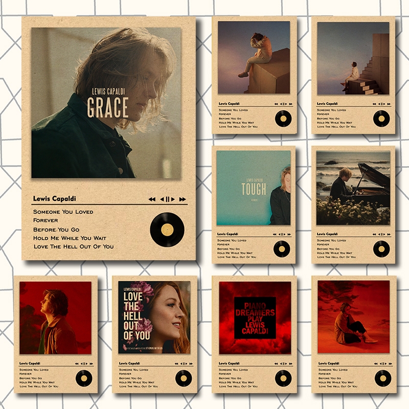 Lewis Capaldi โปสเตอร์ร้อนเพลงอัลบั้ม Star โปสเตอร์ Rock โปสเตอร์ Hip Hop โปสเตอร์สําหรับห้องนั่งเล่