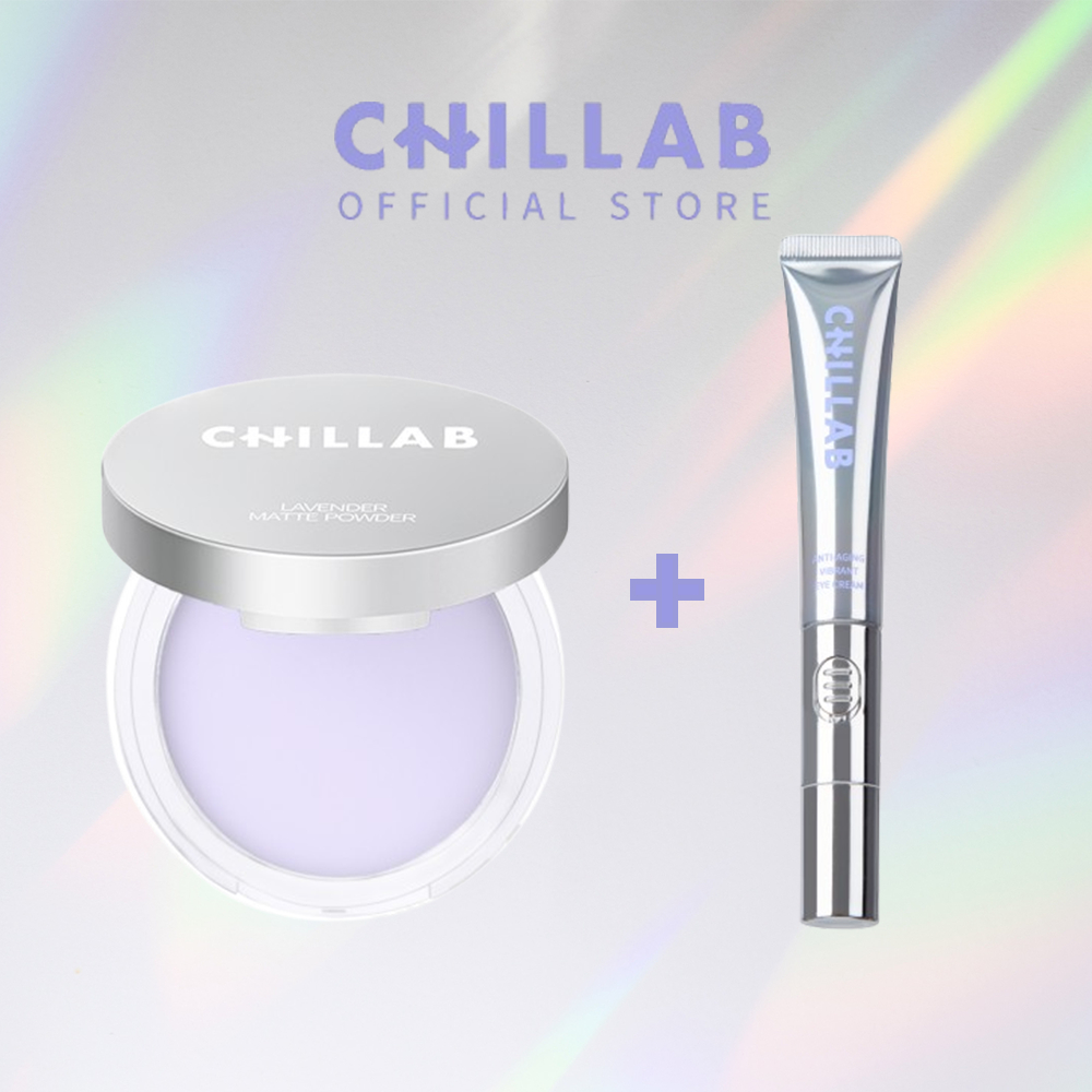[CHILLAB COMBO] Lavender Matte Powder + Anti-aging Vibrant Eye Cream