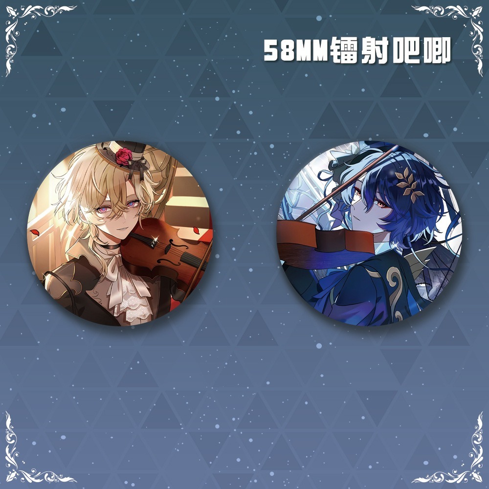 เกมรางดาว Honkai Aventurine Dr. อัตราส่วนป้ายปุ่มเข็มกลัด Pins คอสเพลย์คอลเลกชันของเล่นกระเป๋าตกแต่งของขวัญ 58 มม.