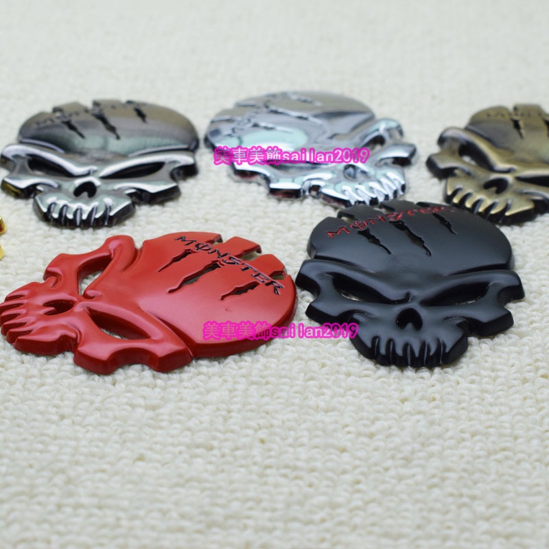 รถรถจักรยานยนต์ Universal Resident Evil Monster Skull สติ๊กเกอร์ตกแต่ง Ghost Claw Body Fender ป้ายด้านข้าง Tail Label สติ๊กเกอร์ติดถังน้ํามันเชื้อเพลิง