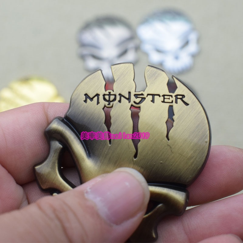 รถรถจักรยานยนต์ Universal Resident Evil Monster Skull สติ๊กเกอร์ตกแต่ง Ghost Claw Body Fender ป้ายด้านข้าง Tail Label สติ๊กเกอร์ติดถังน้ํามันเชื้อเพลิง