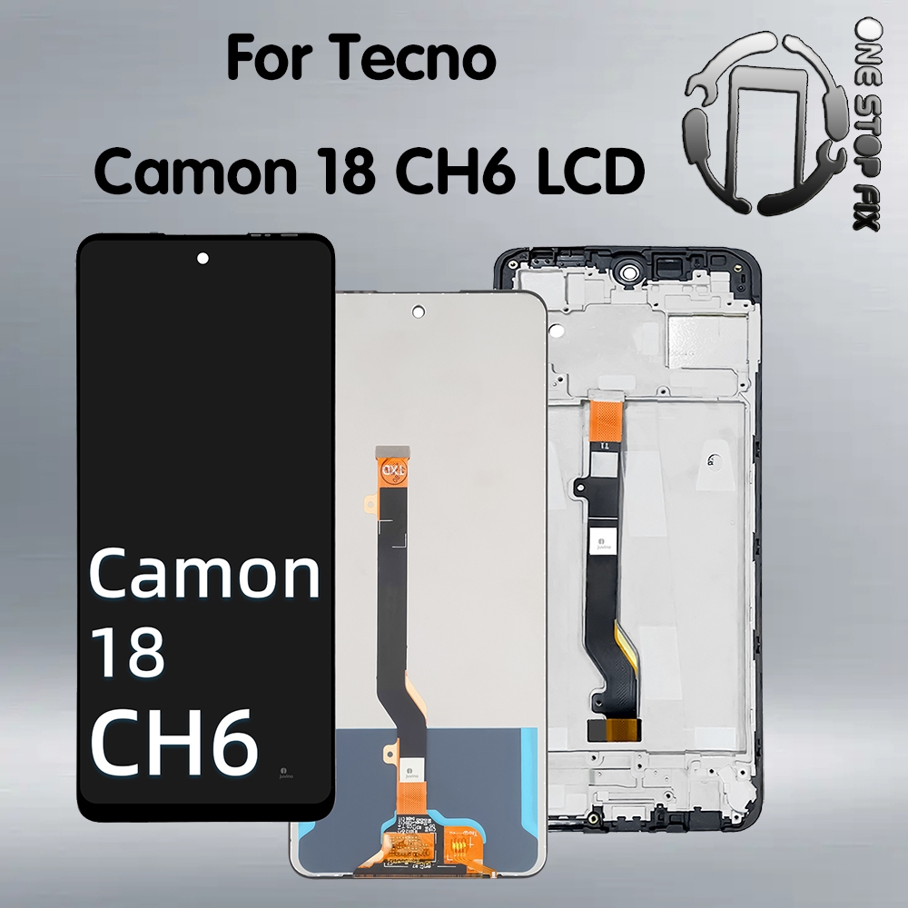 สําหรับ Tecno Camon 18 CH6 CH6n จอแสดงผล LCD Touch Screen Digitizer Assembly