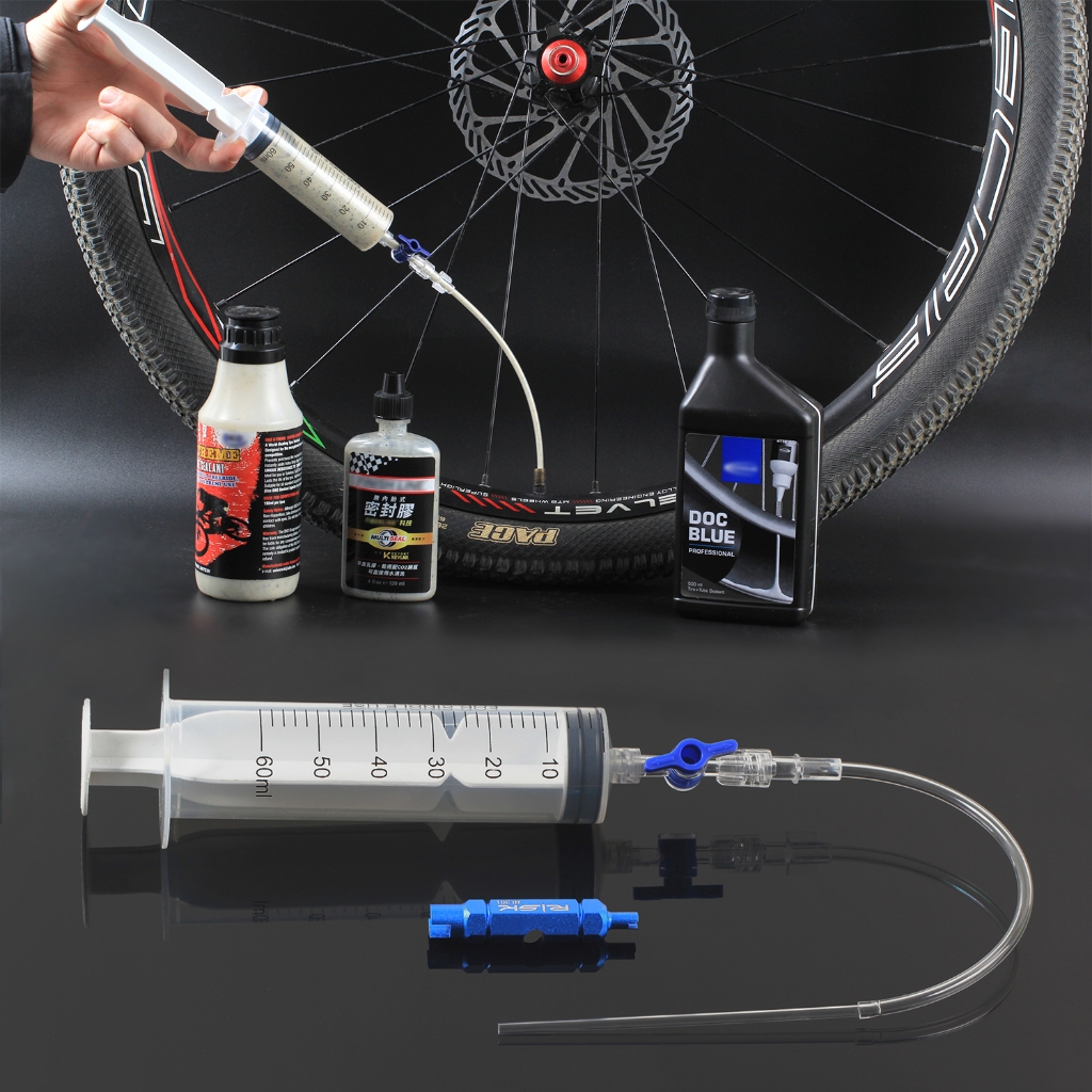 Risk RL225 จักรยานขี่จักรยานจักรยาน Tubeless Tyre Sealant หัวฉีดเครื่องมือฉีด Schrader Presta วาล์ว Core Removal เครื่องมือขี่จักรยานอุปกรณ์เสริม