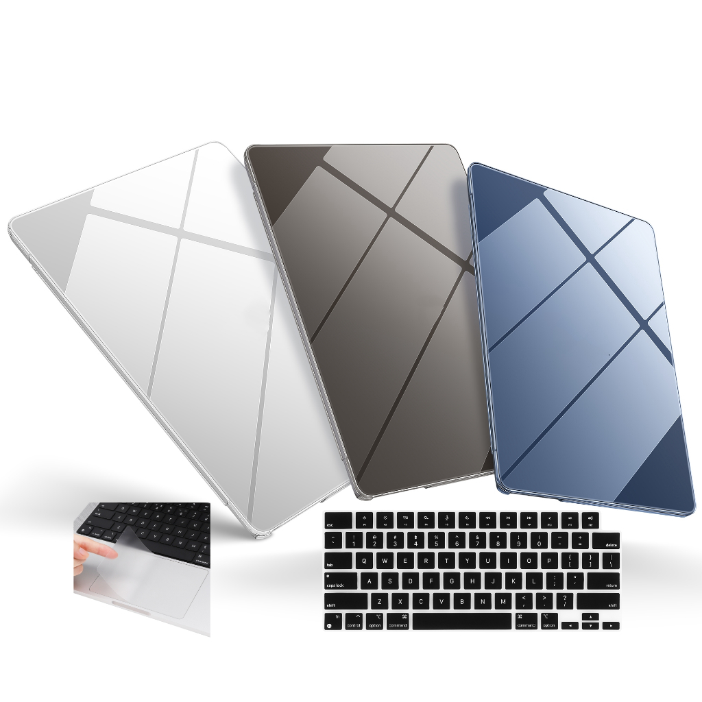 Outshine Bare Beauty Ultra-Thin Crashproof Hard Shell สําหรับ MacBook 2025 M4 A3240 A3241 M3 Air 13 15 กรณี A3113 A3114 A2941 A2681 13.6 นิ้วกรณี Pro14 16 M2 M1 A22337 A2338 Retina