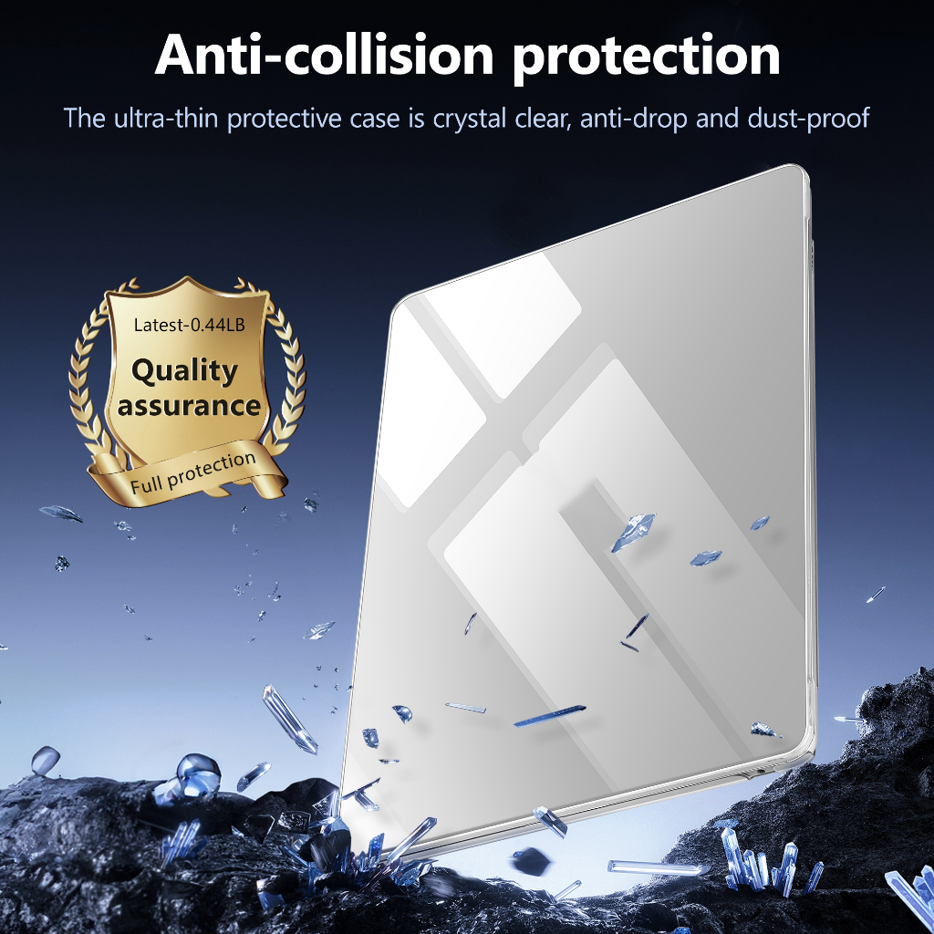 Outshine Bare Beauty Ultra-Thin Crashproof Hard Shell สําหรับ MacBook 2025 M4 A3240 A3241 M3 Air 13 15 กรณี A3113 A3114 A2941 A2681 13.6 นิ้วกรณี Pro14 16 M2 M1 A22337 A2338 Retina