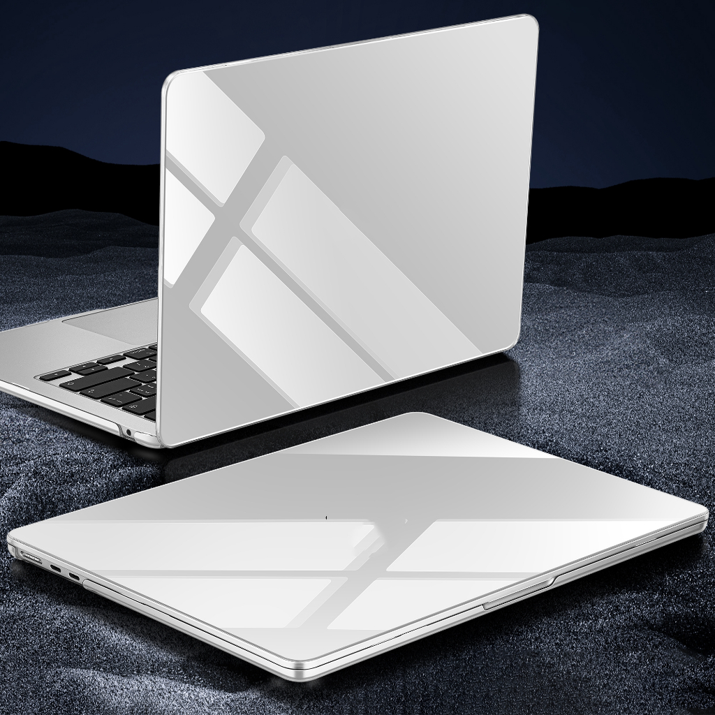 Outshine Bare Beauty Ultra-Thin Crashproof Hard Shell สําหรับ MacBook 2025 M4 A3240 A3241 M3 Air 13 15 กรณี A3113 A3114 A2941 A2681 13.6 นิ้วกรณี Pro14 16 M2 M1 A22337 A2338 Retina