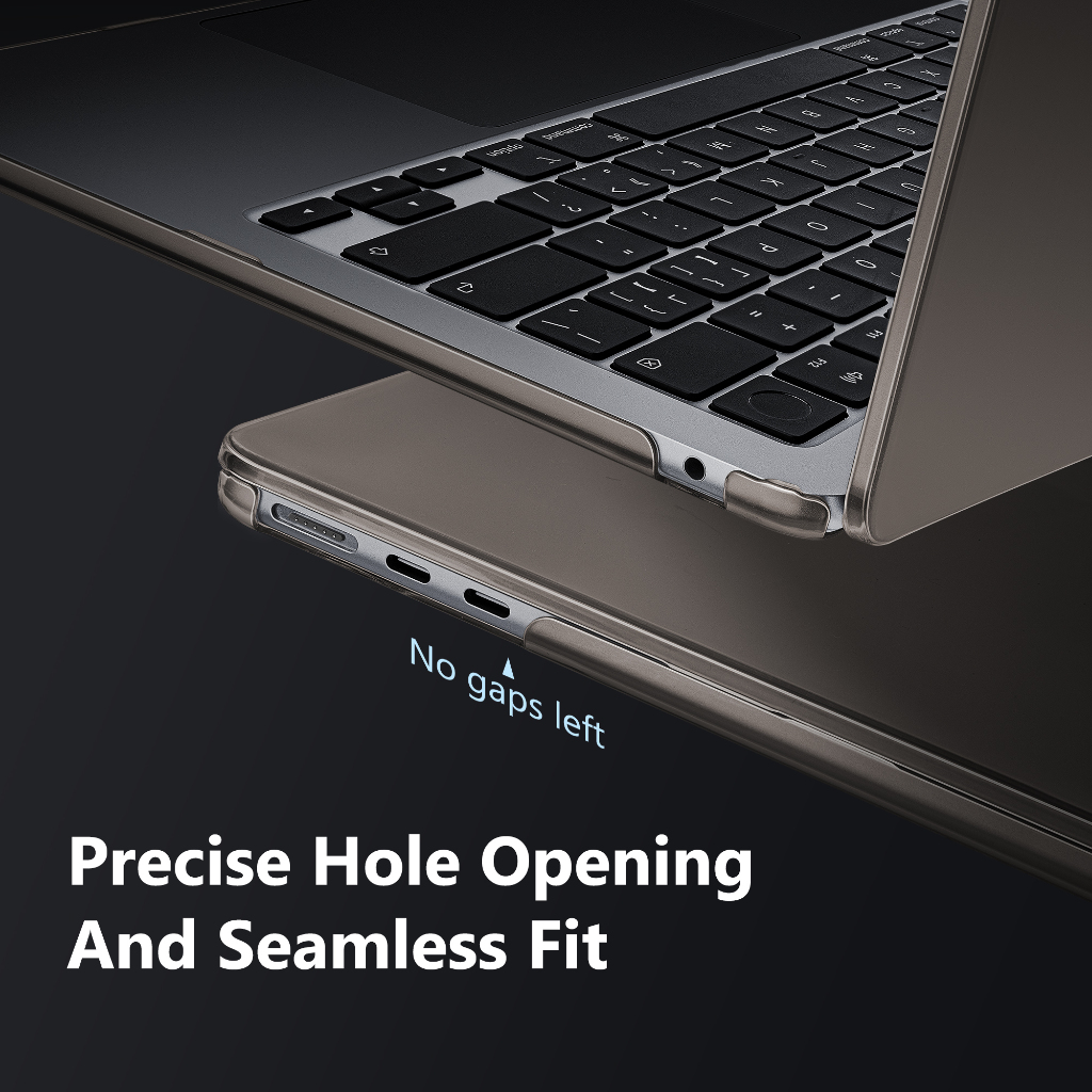 Outshine Bare Beauty Ultra-Thin Crashproof Hard Shell สําหรับ MacBook 2025 M4 A3240 A3241 M3 Air 13 15 กรณี A3113 A3114 A2941 A2681 13.6 นิ้วกรณี Pro14 16 M2 M1 A22337 A2338 Retina