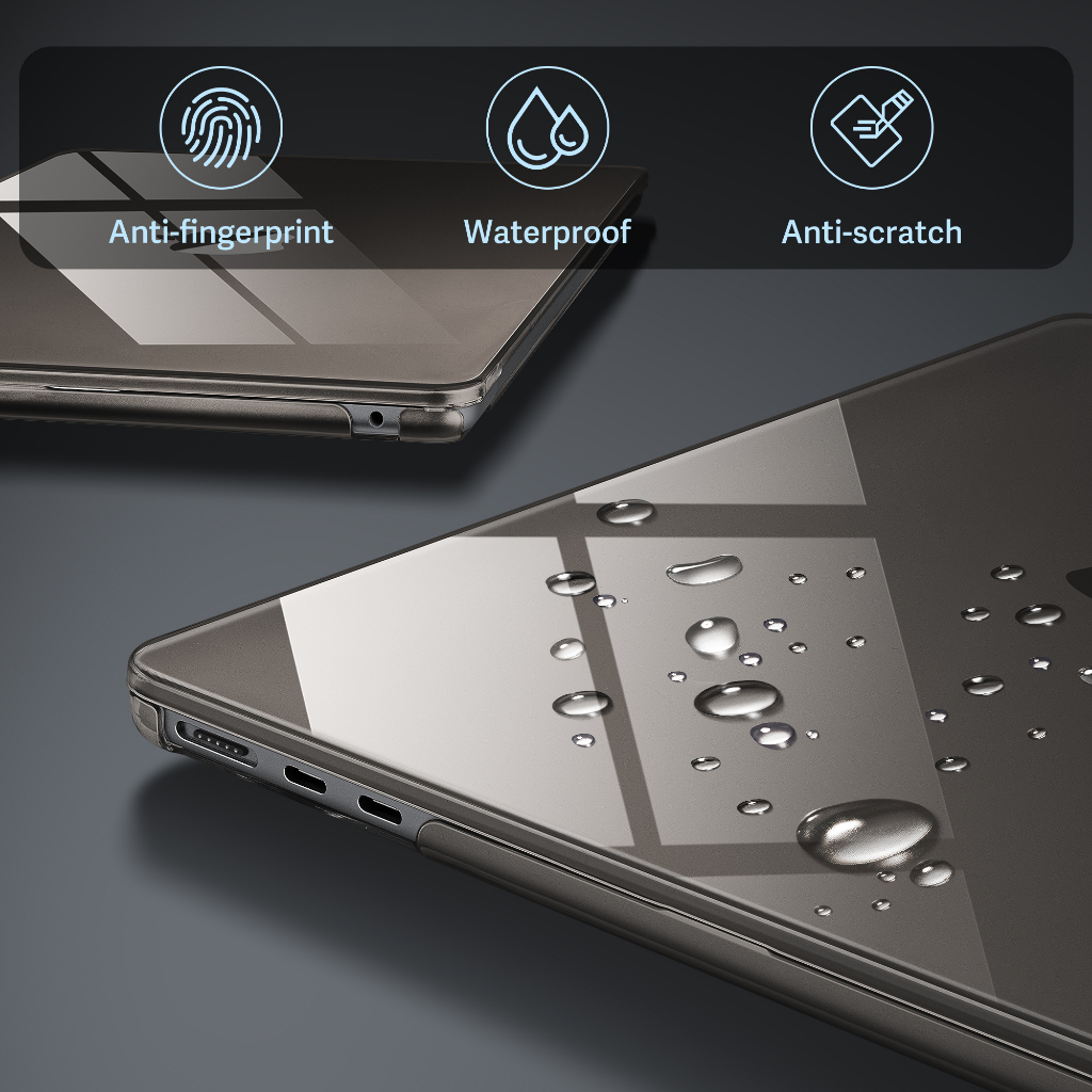 Outshine Bare Beauty Ultra-Thin Crashproof Hard Shell สําหรับ MacBook 2025 M4 A3240 A3241 M3 Air 13 15 กรณี A3113 A3114 A2941 A2681 13.6 นิ้วกรณี Pro14 16 M2 M1 A22337 A2338 Retina