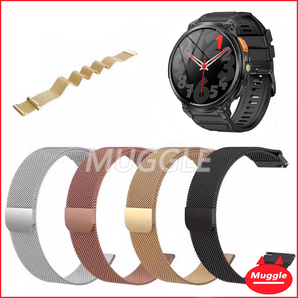 Axonwatch AXON Mega Smart watch สายรัดข้อมือสายนาฬิกาโลหะ สาย AXON Memo Pro สาย AXON Mega สายนาฬิกา