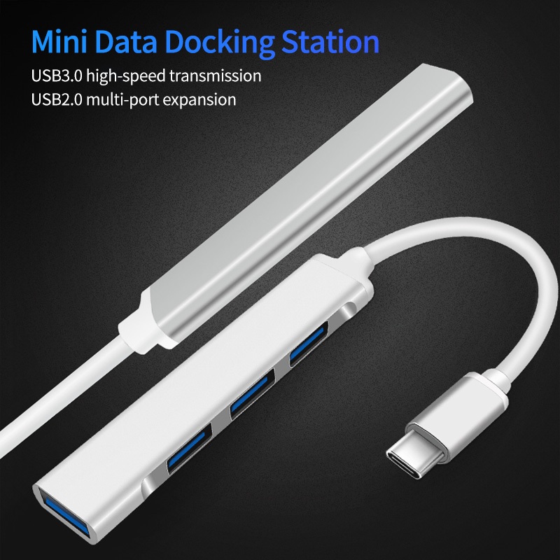 Ankndo 4 in 1 USB Type C Hub Adapter 4/7 พอร์ต 3.0 ประเภท C Multi OTG USB Splitter Expander สําหรับแล็ปท็อปพีซี