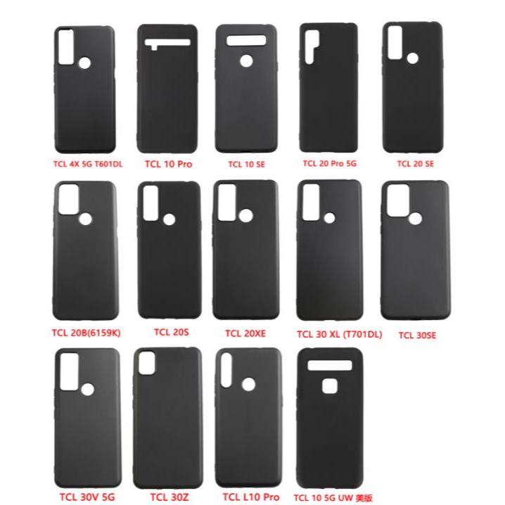 Soft TPU สําหรับ TCL 10L 10 SE 20 Pro 20E 20B 209A 30 XL LE 30Z 30E 5G ซิลิโคนโทรศัพท์ป้องกันกลับ Sh